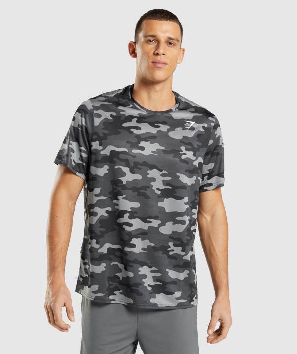 Panske Tricka Gymshark Arrival Siva | WC0419236